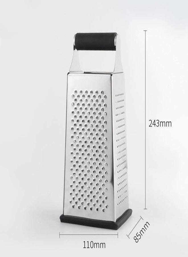 ELEXIQ Multi Purpose 4 Side Stainless Steel Grater Vegetable Chopper Slicer Kitchen Cutter, Shredder for Cheese & Vegetables (Multi) - Image 2